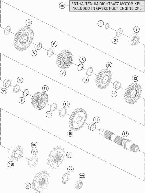 Náhled schématu TRANSMISSION II - COUNTERSHAFT