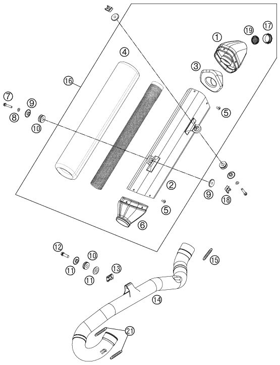 Náhled schématu EXHAUST SYSTEM