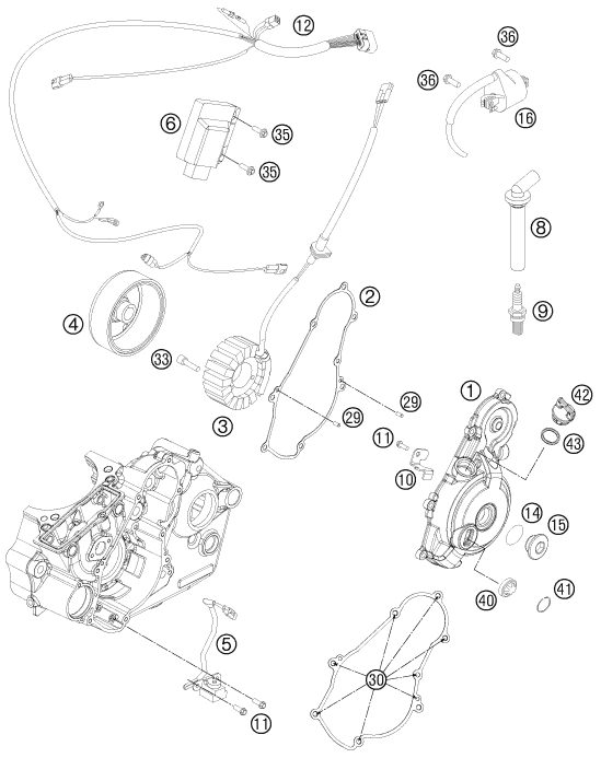 Náhled schématu IGNITION SYSTEM