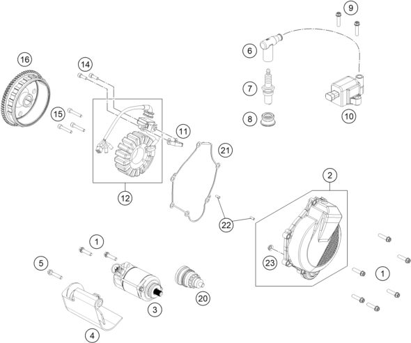Náhled schématu IGNITION SYSTEM