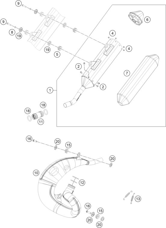 Náhled schématu EXHAUST SYSTEM