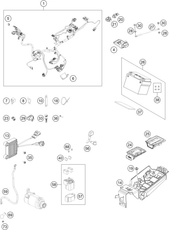 Náhled schématu WIRING HARNESS