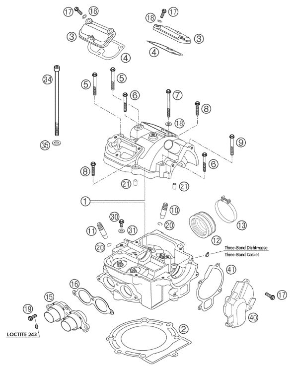 Náhled schématu CYLINDER HEAD