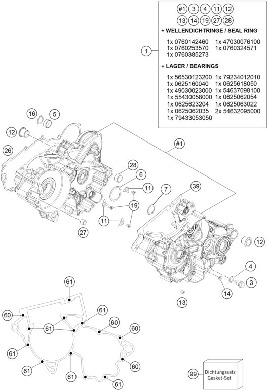 Náhled schématu ENGINE CASE