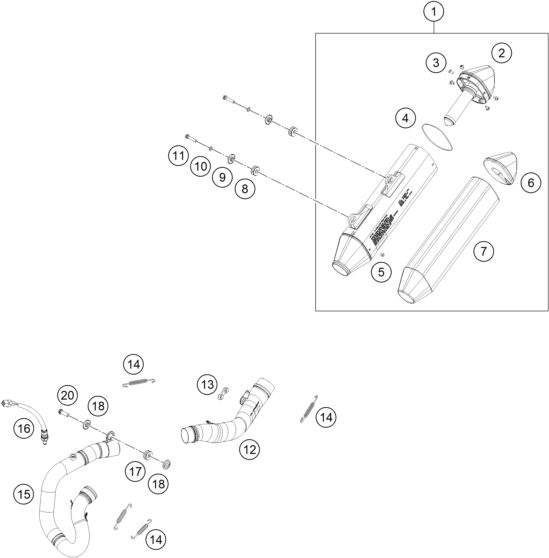Náhled schématu EXHAUST SYSTEM
