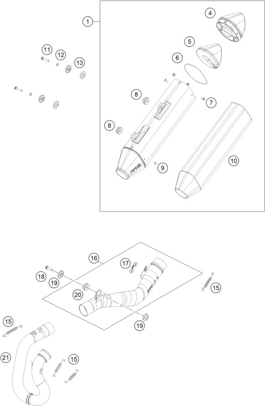 Náhled schématu EXHAUST SYSTEM