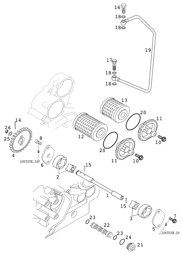 Náhled schématu LUBRICATING SYSTEM