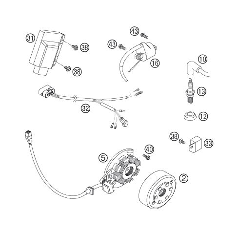 Náhled schématu IGNITION SYSTEM