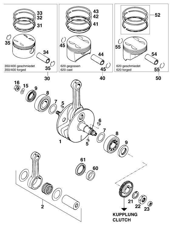 Náhled schématu CRANKSHAFT, PISTON