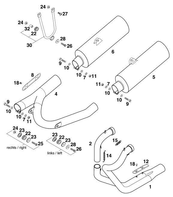 Náhled schématu EXHAUST SYSTEM