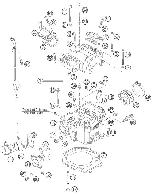 Náhled schématu CYLINDER, CYLINDER HEAD