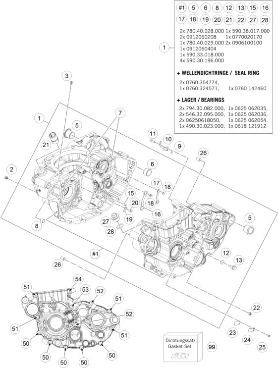 Náhled schématu ENGINE CASE