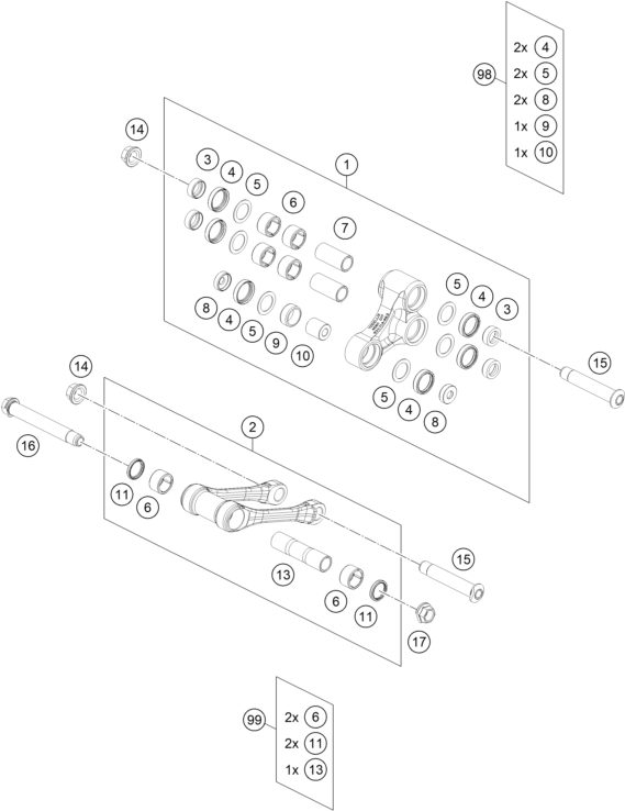 Náhled schématu PRO LEVER LINKING