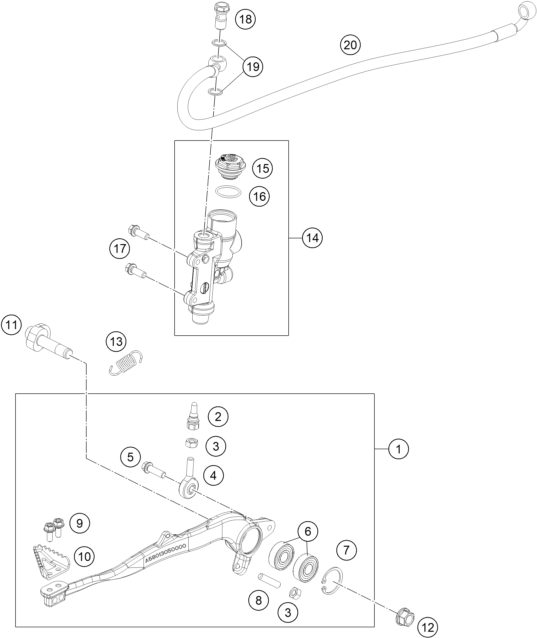 Náhled schématu REAR BRAKE CONTROL