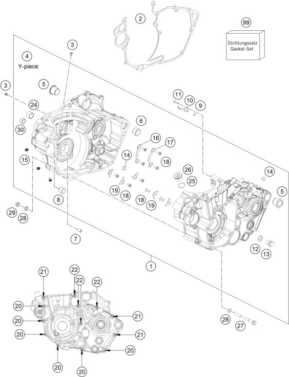 Náhled schématu ENGINE CASE