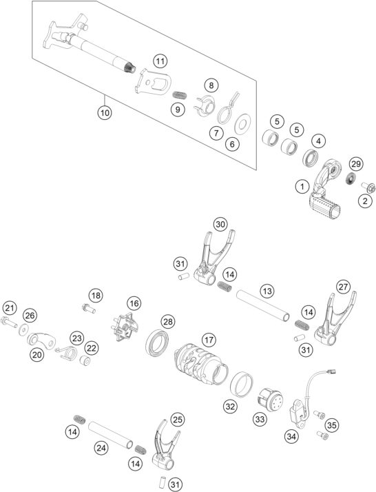 Náhled schématu SHIFTING MECHANISM