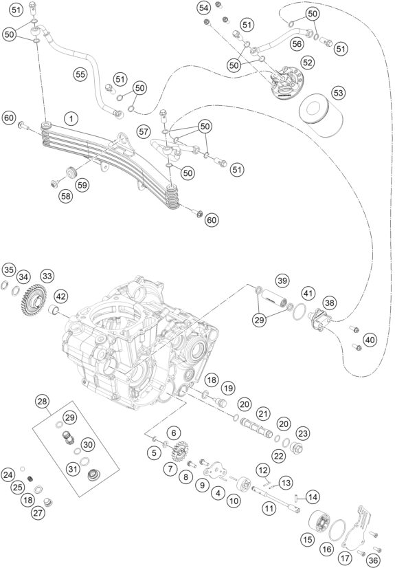Náhled schématu LUBRICATING SYSTEM