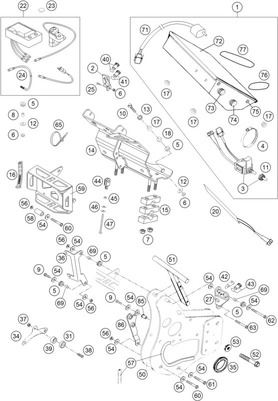 Náhled schématu INSTRUMENTS / LOCK SYSTEM
