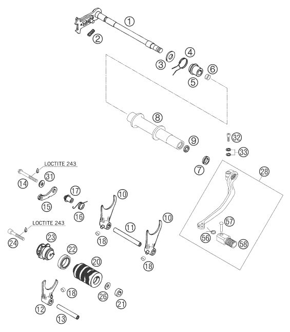 Náhled schématu SHIFTING MECHANISM