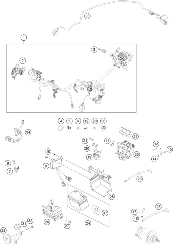 Náhled schématu WIRING HARNESS