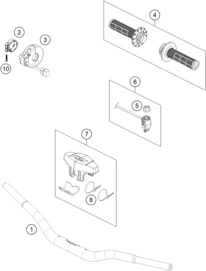 Náhled schématu HANDLEBAR, CONTROLS