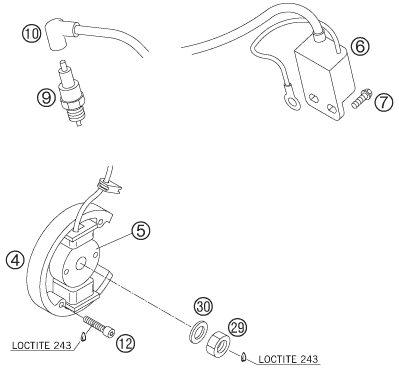 Náhled schématu IGNITION SYSTEM