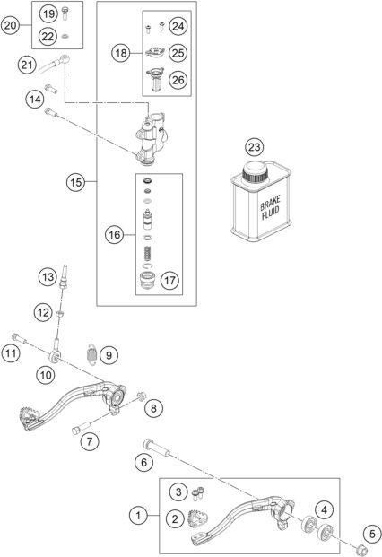 Náhled schématu REAR BRAKE CONTROL