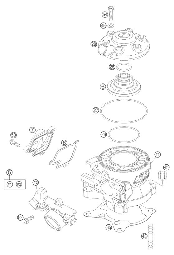 Náhled schématu CYLINDER HEAD