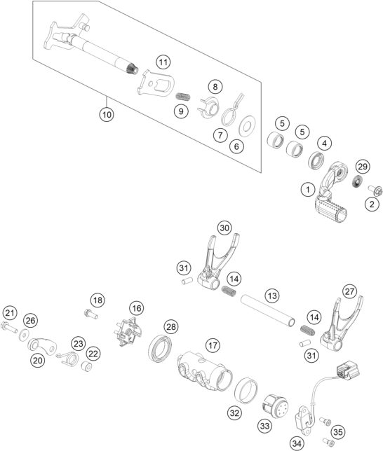 Náhled schématu SHIFTING MECHANISM