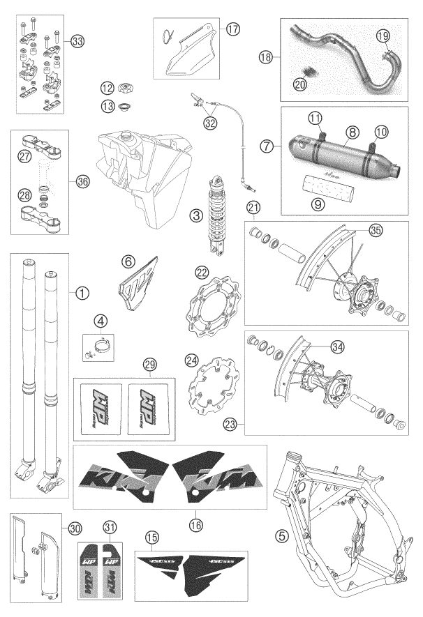 Náhled schématu NEW PARTS