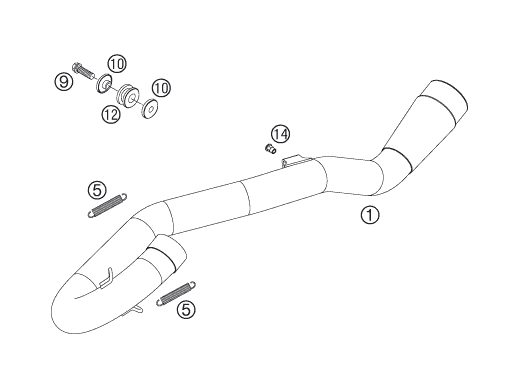 Náhled schématu EXHAUST SYSTEM