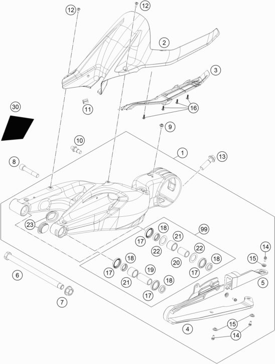 Náhled schématu SWING ARM