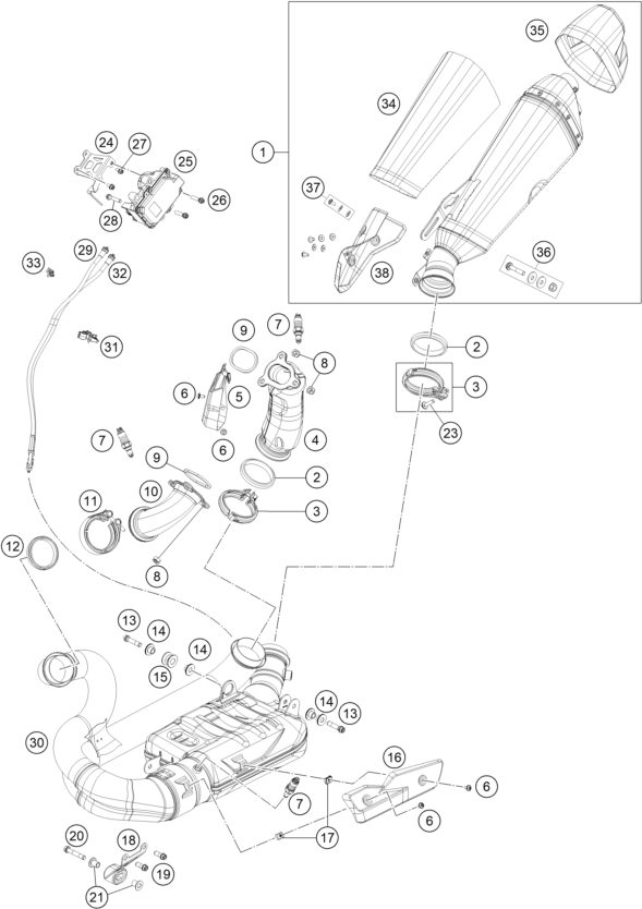 Náhled schématu EXHAUST SYSTEM