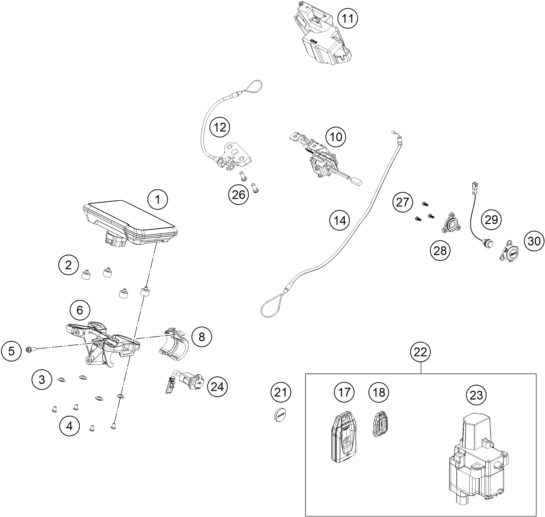 Náhled schématu INSTRUMENTS / LOCK SYSTEM