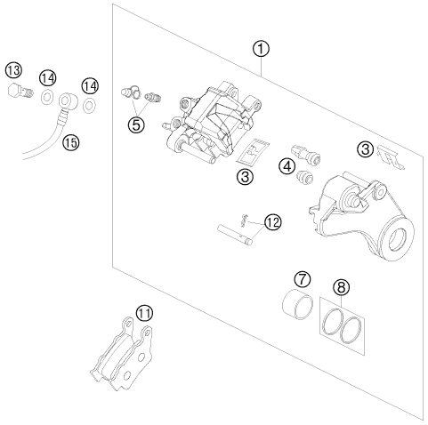 Náhled schématu REAR BRAKE CALIPER