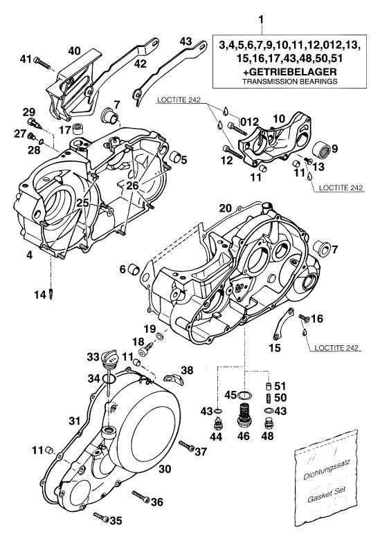 Náhled schématu ENGINE CASE