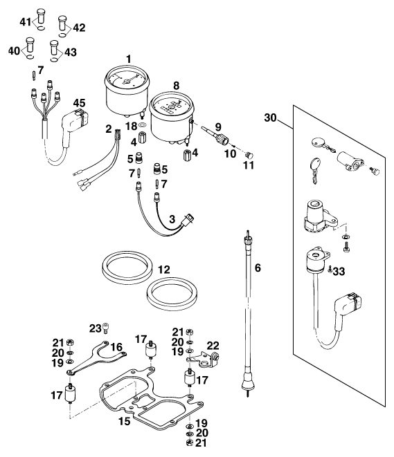 Náhled schématu INSTRUMENTS / LOCK SYSTEM