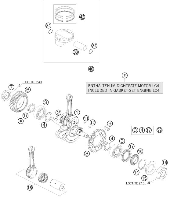 Náhled schématu CRANKSHAFT, PISTON