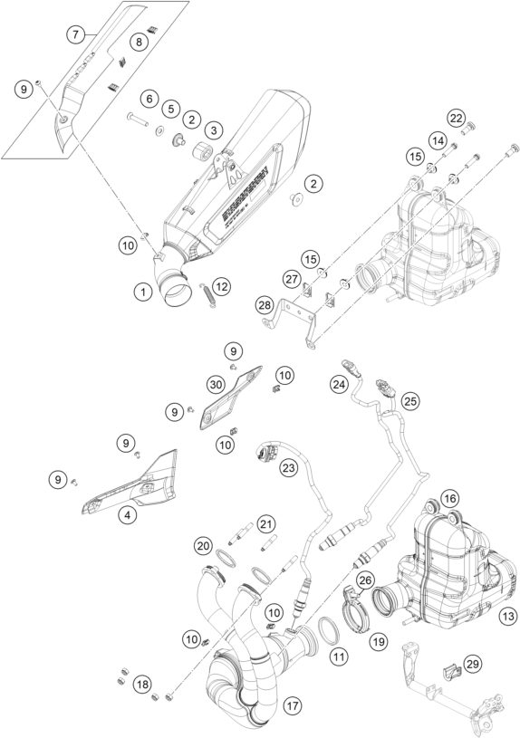 Náhled schématu EXHAUST SYSTEM