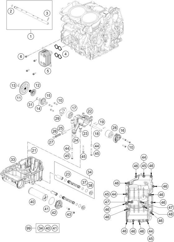 Náhled schématu LUBRICATING SYSTEM