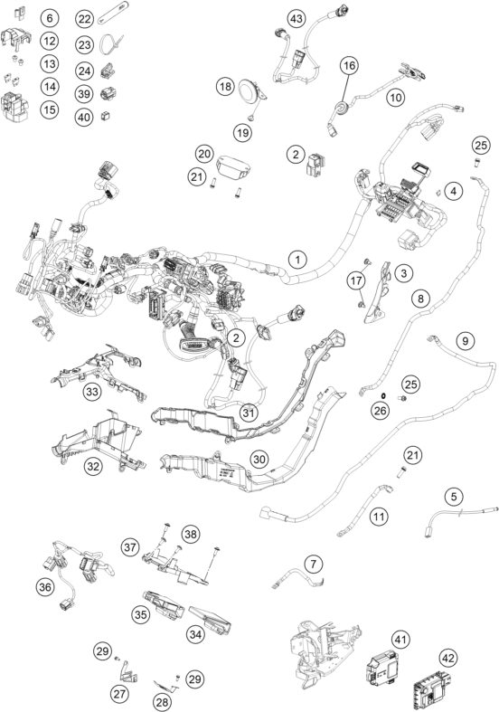 Náhled schématu WIRING HARNESS