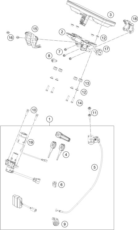 Náhled schématu INSTRUMENTS / LOCK SYSTEM