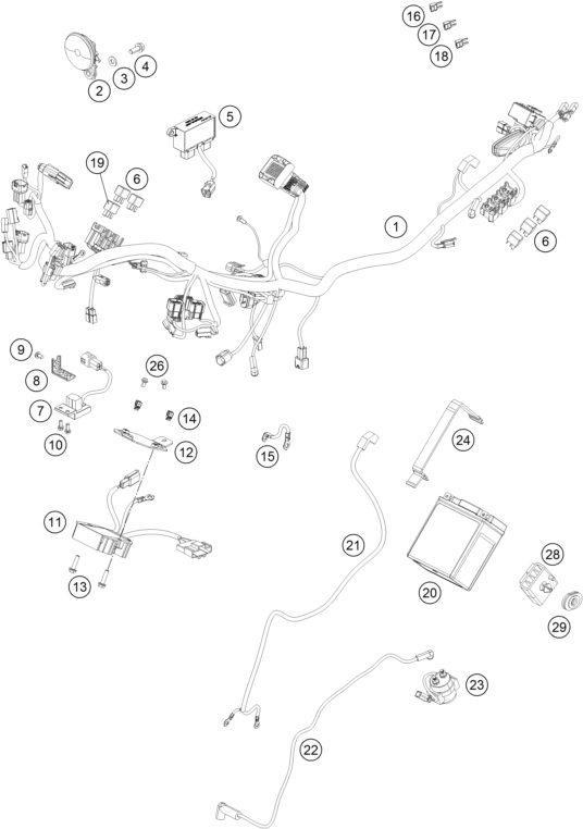 Náhled schématu WIRING HARNESS
