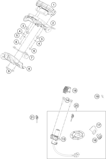 Náhled schématu INSTRUMENTS / LOCK SYSTEM