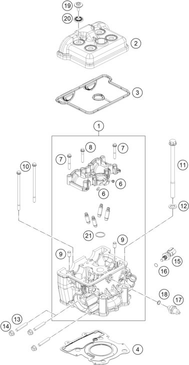 Náhled schématu CYLINDER HEAD