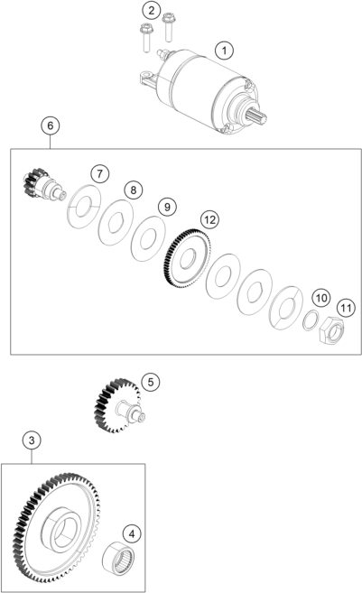 Náhled schématu ELECTRIC STARTER