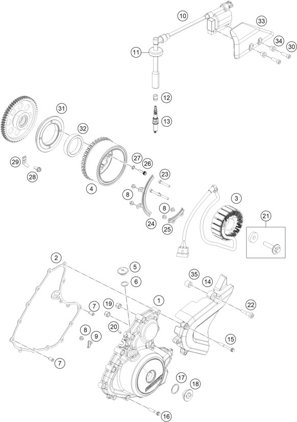 Náhled schématu IGNITION SYSTEM