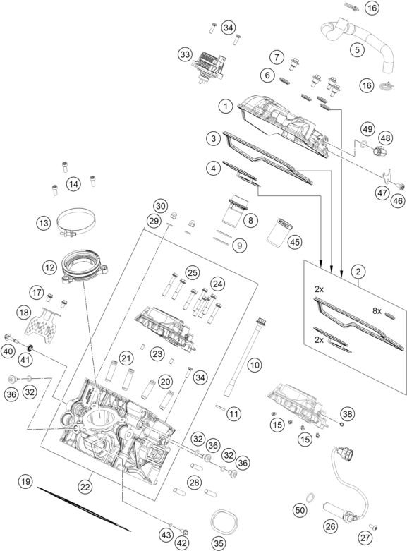 Náhled schématu CYLINDER HEAD REAR