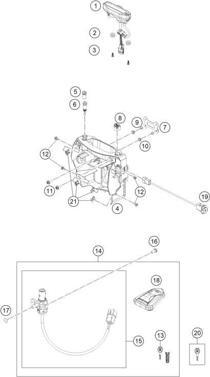 Náhled schématu INSTRUMENTS / LOCK SYSTEM