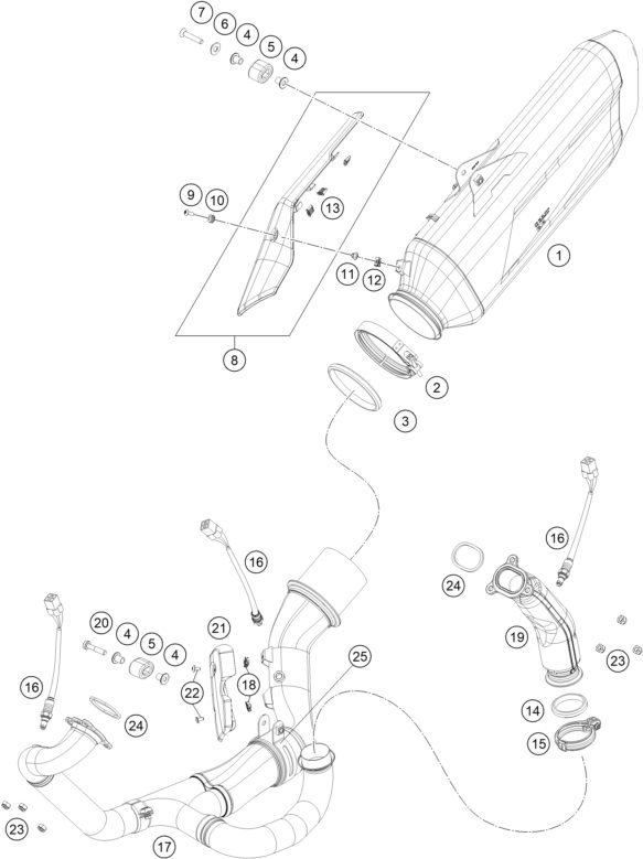 Náhled schématu EXHAUST SYSTEM